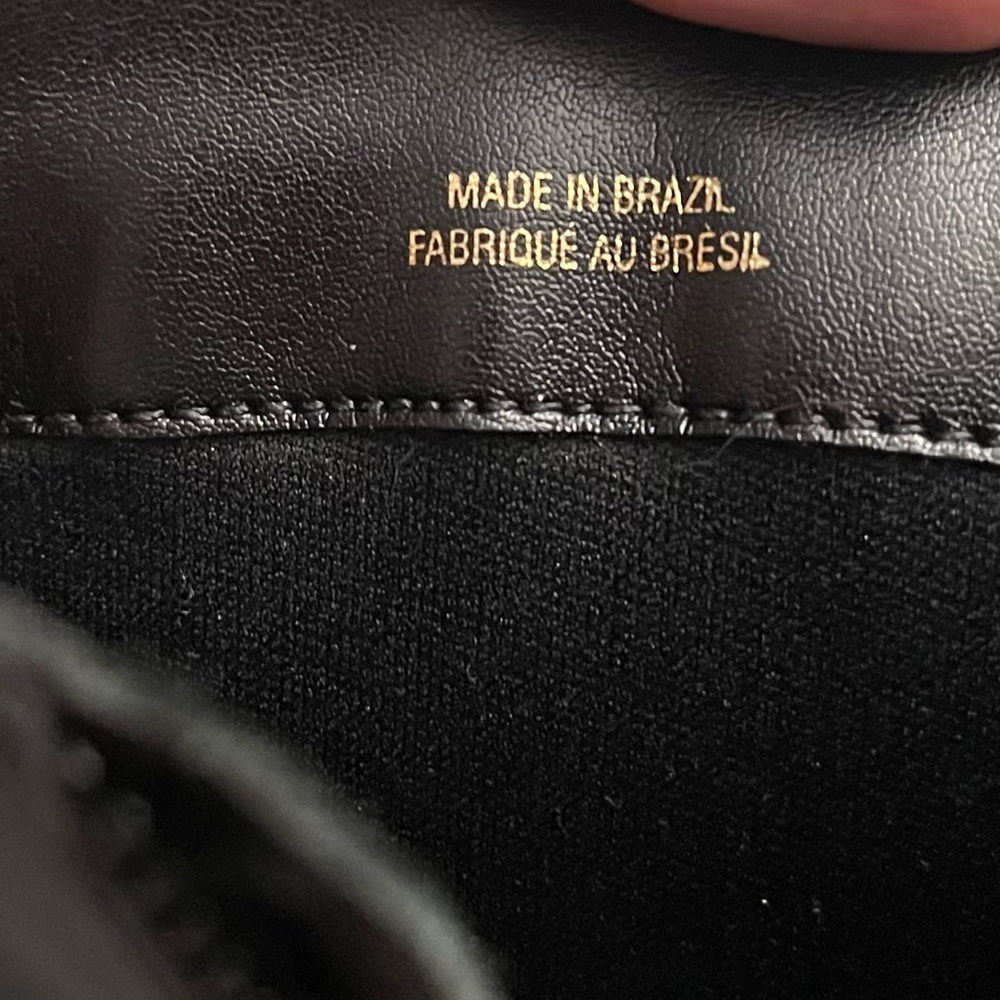 By Anthropologie Square Toe Leather Boots Size 36 Black Made In Brazil Side Zip - Picture 4 of 13